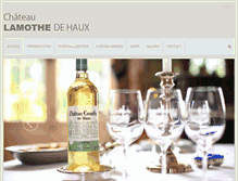 Tablet Screenshot of chateau-lamothe.com